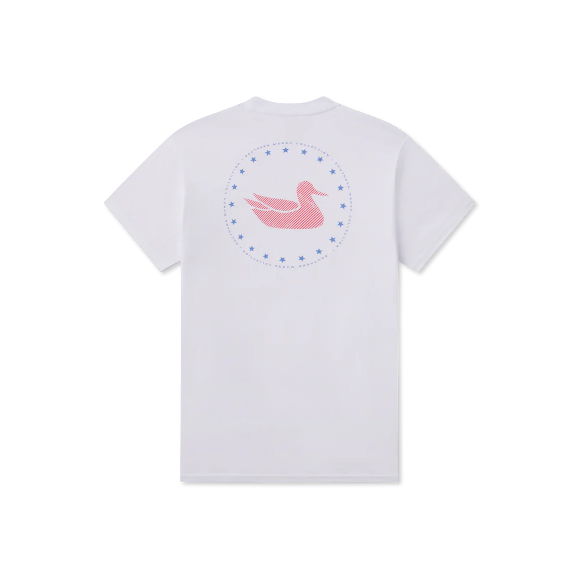 short sleeve t-shirt with retro print -Southern Marsh M SS Grand Ole Duck Tee WHITE