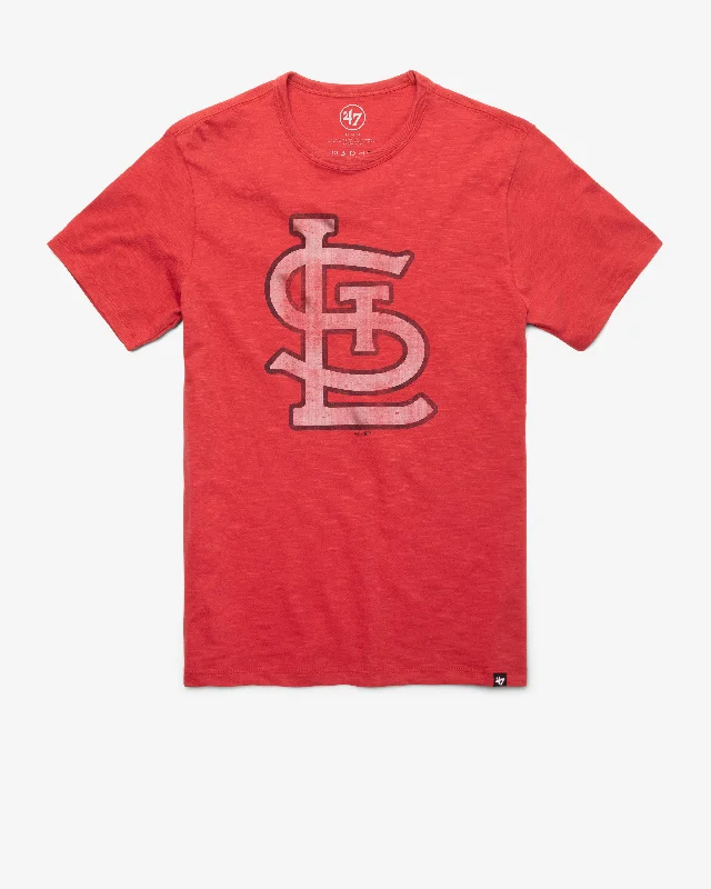 fun graphic short sleeve t-shirt -ST. LOUIS CARDINALS GRIT '47 SCRUM TEE