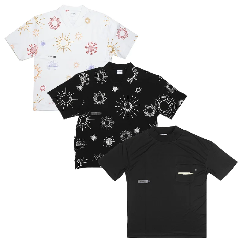 short sleeve t-shirt with geometric print -STUDENTS ASSORTED S/S TEES MULTI - STDNTSST