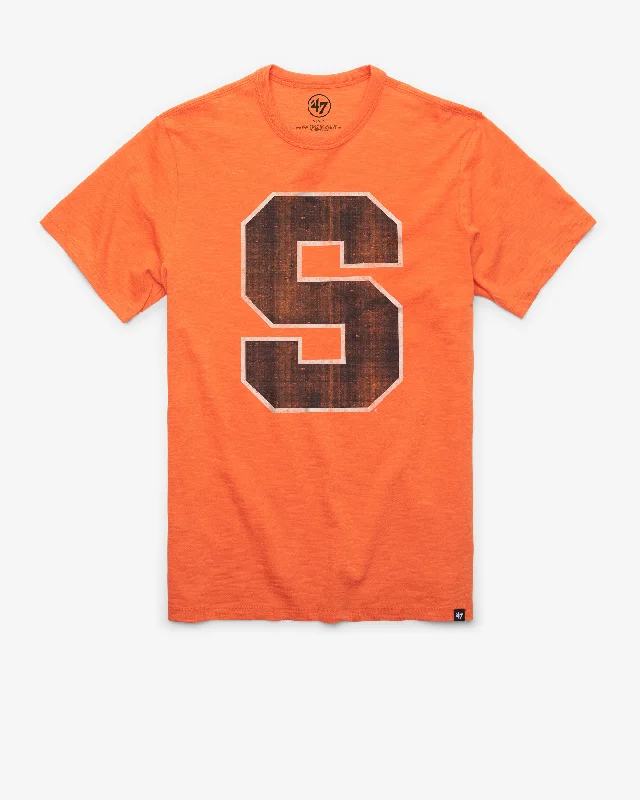 comfortable short sleeve workout shirt -SYRACUSE ORANGE GRIT '47 SCRUM TEE