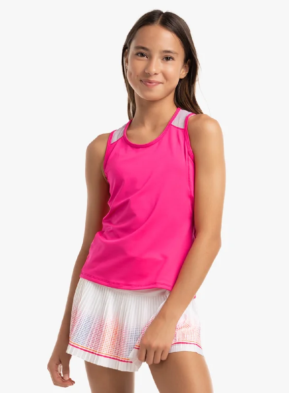 trendy short sleeve top for casual occasions -Tiebreak Tank