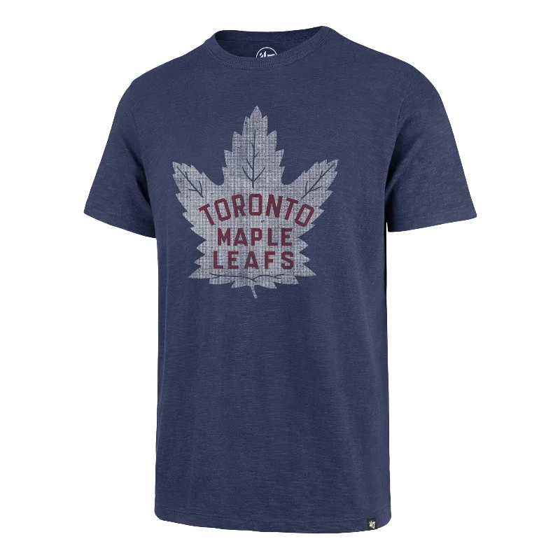 fitted short sleeve t-shirt for athletic wear -TORONTO MAPLE LEAFS VINTAGE GRIT '47 SCRUM TEE