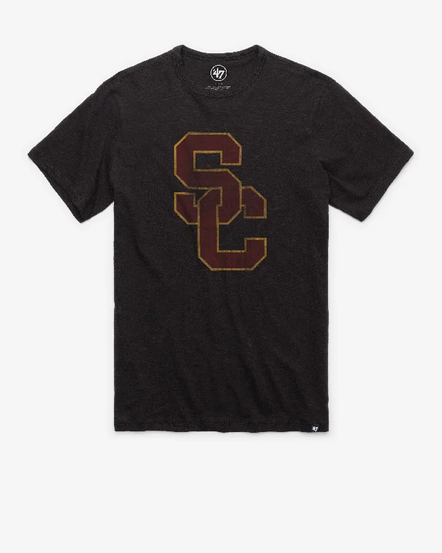 slim fit short sleeve polo shirt for men -USC SOUTHERN CALIFORNIA TROJANS GRIT '47 SCRUM TEE GRIT '47 SCRUM TEE