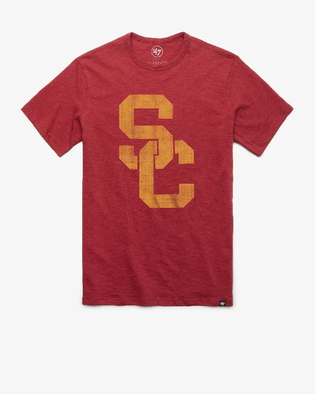 short sleeve hoodie t-shirt for women -USC SOUTHERN CALIFORNIA TROJANS GRIT '47 SCRUM TEE GRIT '47 SCRUM TEE