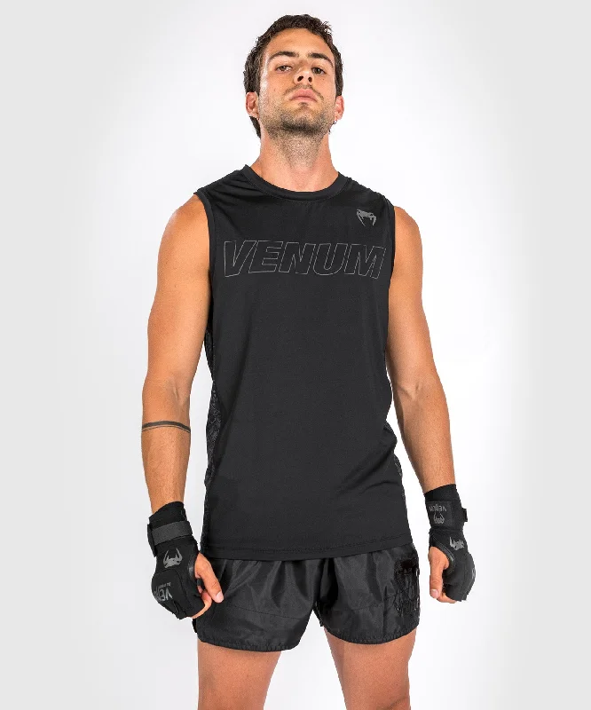 athletic short sleeve shirt for running -Venum Classic Evo Dry Tech Tank Top - Black/Black Reflective