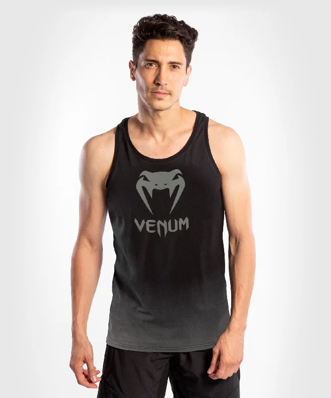 high-quality cotton short sleeve t-shirt -Venum Classic Tank Top - Black/Dark Grey