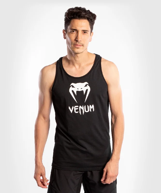 casual short sleeve t-shirt for hanging out -Venum Classic Tank Top - Black