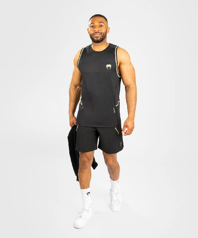 casual short sleeve shirt for laid-back style -Venum Fusion 2.0  Men’ Dry-Tech Tank Top - Black/Yellow