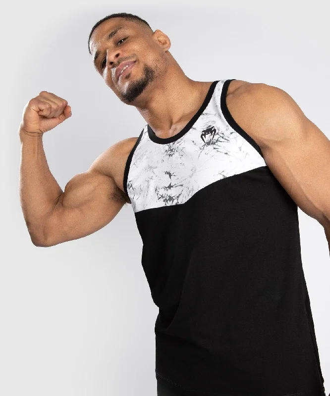 fashionable short sleeve shirt for everyday wear -Venum Laser Tank Top - Black/Marble