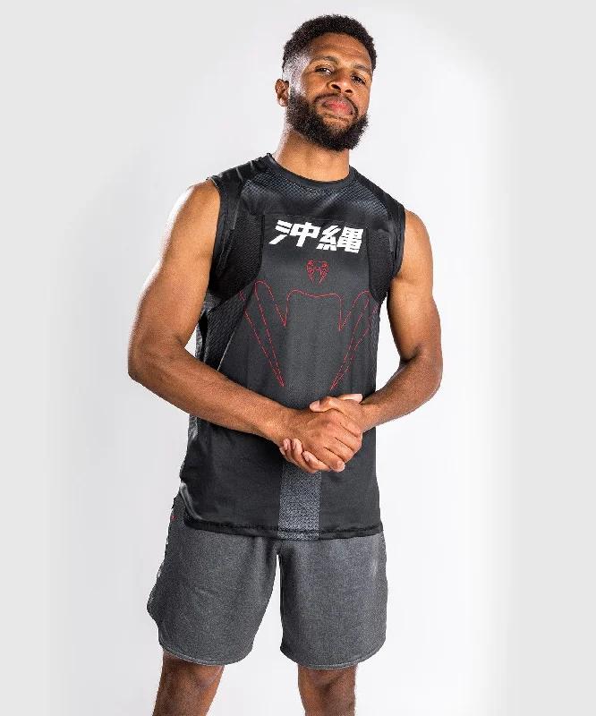 casual short sleeve t-shirt for business meetings -Venum Okinawa 3.0 Dry Tech Tank Top - Black/Red