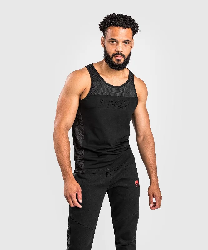 high-performance short sleeve t-shirt for sports -Venum Okinawa 3.0 Tank Top - Black/Red