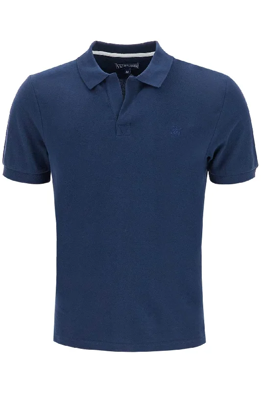 short sleeve shirt with fashionable prints -Vilebrequin Men's Polo Shirt With Embroidery