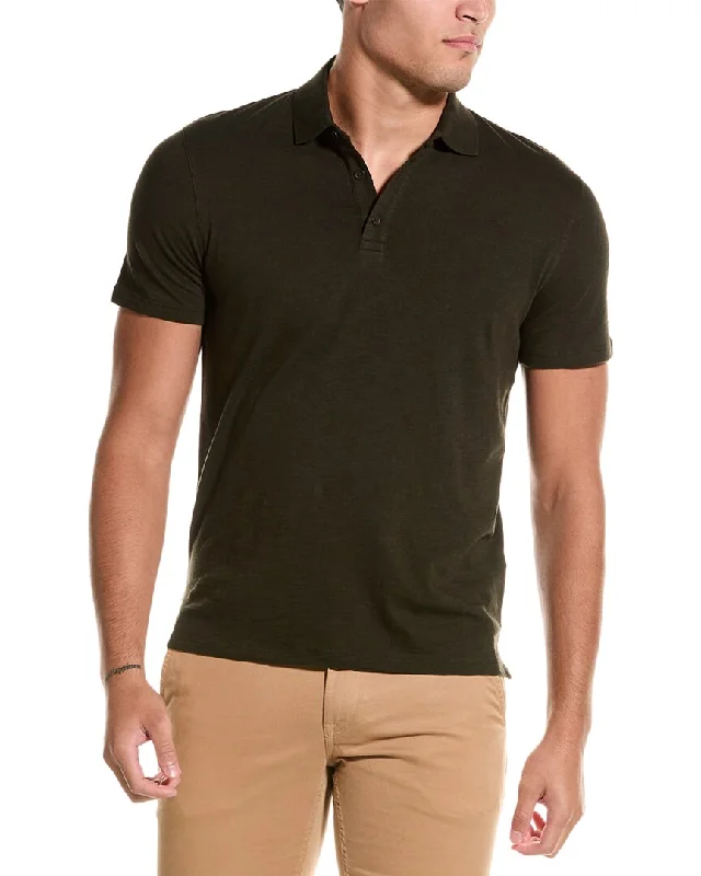 men’s fashion short sleeve t-shirt -Vince Slub Polo Shirt