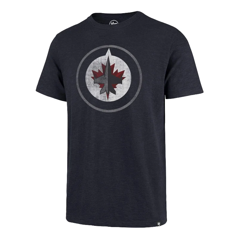 oversized short sleeve shirt for men -WINNIPEG JETS GRIT '47 SCRUM TEE