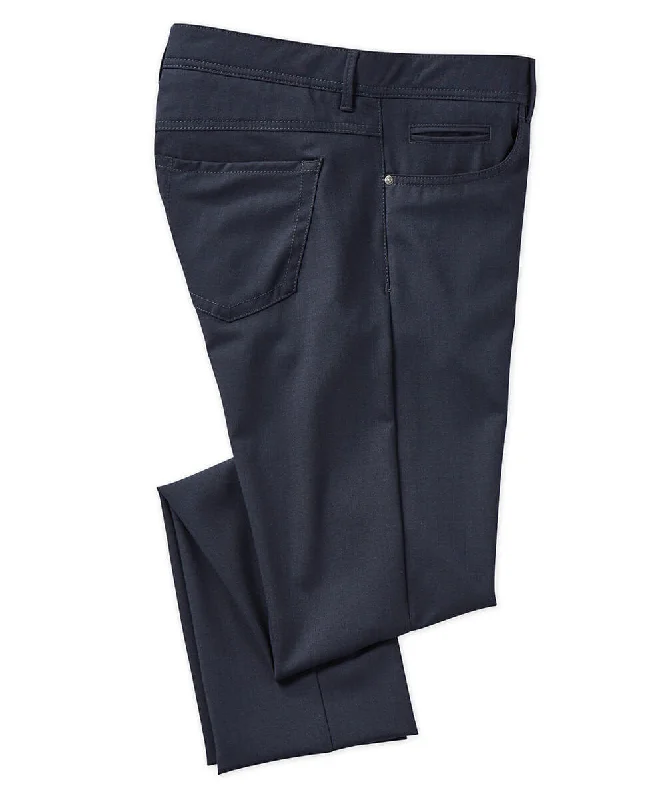 soft wool pants for men -Wool Stretch Blend 5-Pocket Pant