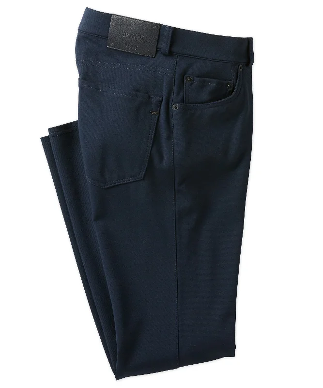 high-waisted pants for business -Flex Jersey 5-Pocket Lounge Pant