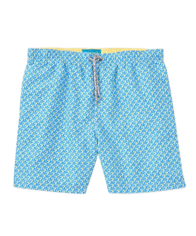 formal chino pants for men -Michael's Italian Fans Print Swim Trunks