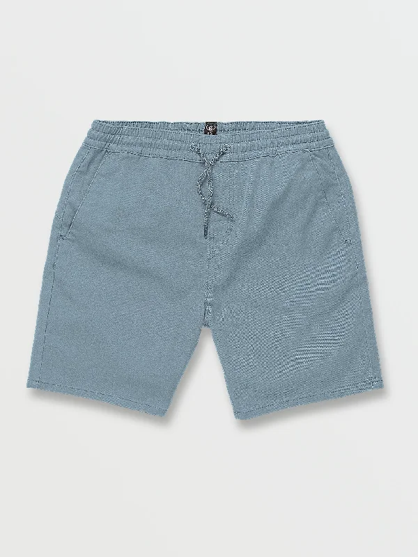 casual chino pants for work -Big Boys Frickin Elastic Waist Shorts - Slate Blue