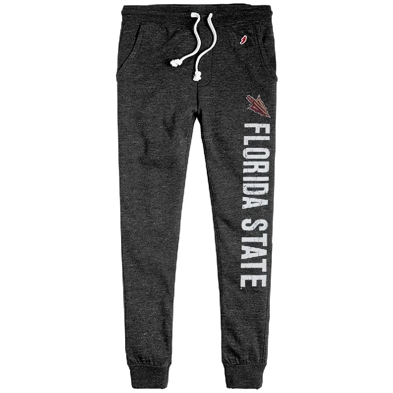 classic chino pants for men -League Men's Arrowhead/Florida State Design Tri-blend Jogger - Onyx