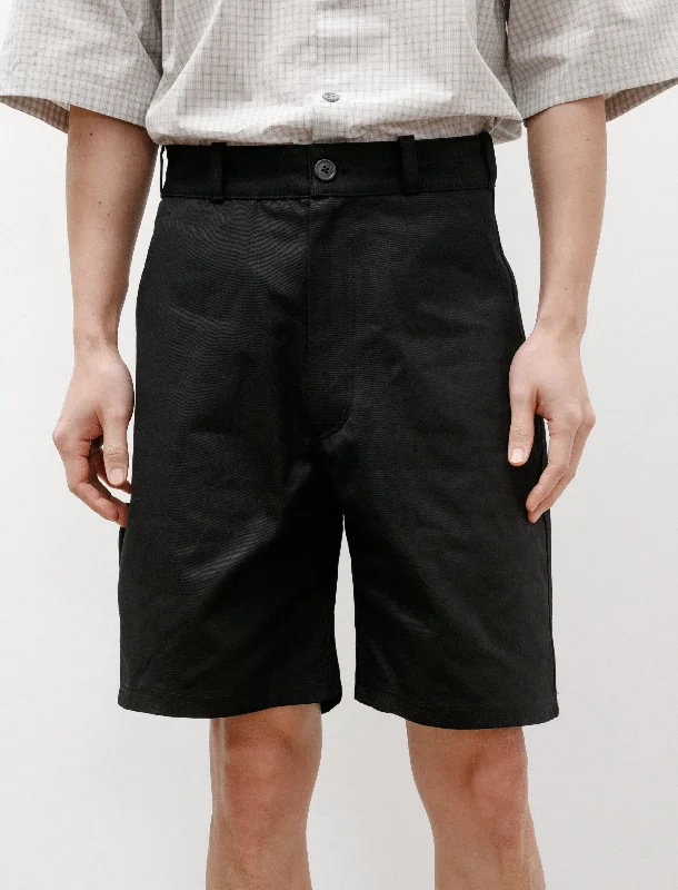 stylish tapered jeans for men -R16 Jebok-7 Shorts Black Work Twill