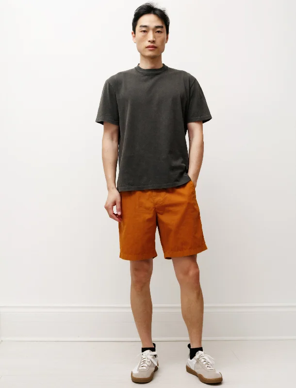 comfortable workout pants for men -Ezra Light Twill Shorts Orange