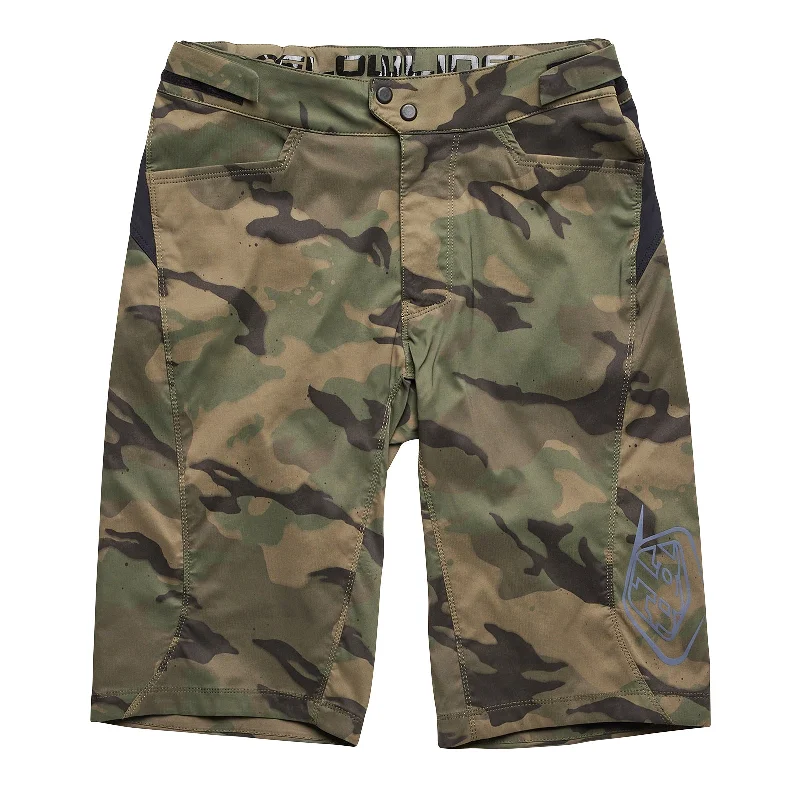 plus size jogging pants for men -Youth Flowline Short No Liner Spray Camo Army