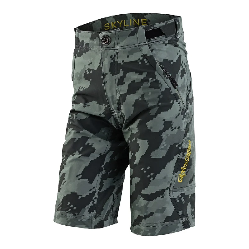 women's workout leggings -Youth Skyline Short Shell Digi Camo Spruce