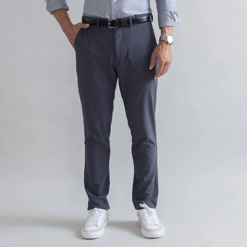 men's running pants -The Dark Grey Performance Stretch Richmond Chino Custom Pant