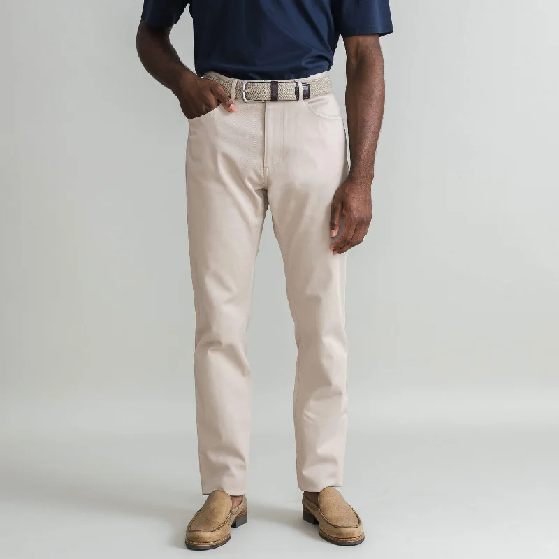 stretchy pants for travel -The Khaki Stretch Twill Franklin 5 Pocket Custom Pant