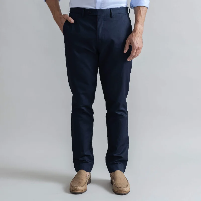 men’s formal work pants -The Navy All Season Richmond Dress Chino Custom Pant